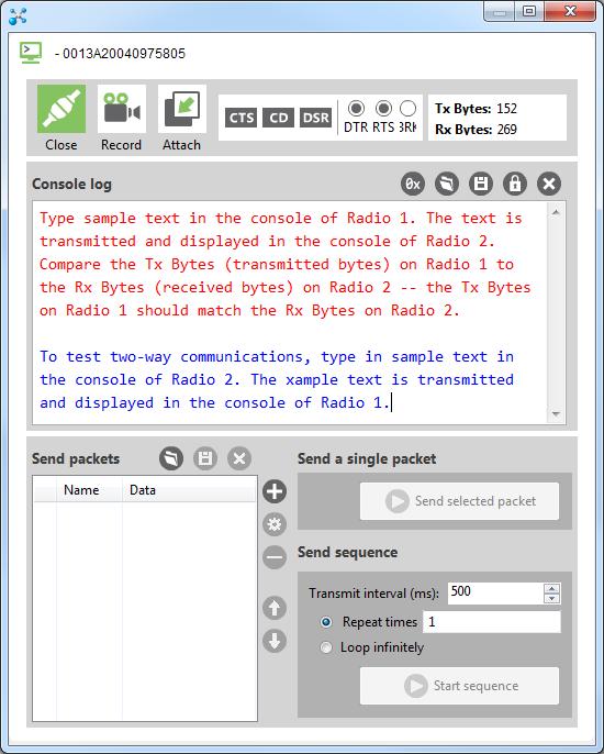 Step 3: Set up and test serial mode using XCTU Test serial communications 7. Configure the following parameters: ID: Set the Network ID to an available network ID.