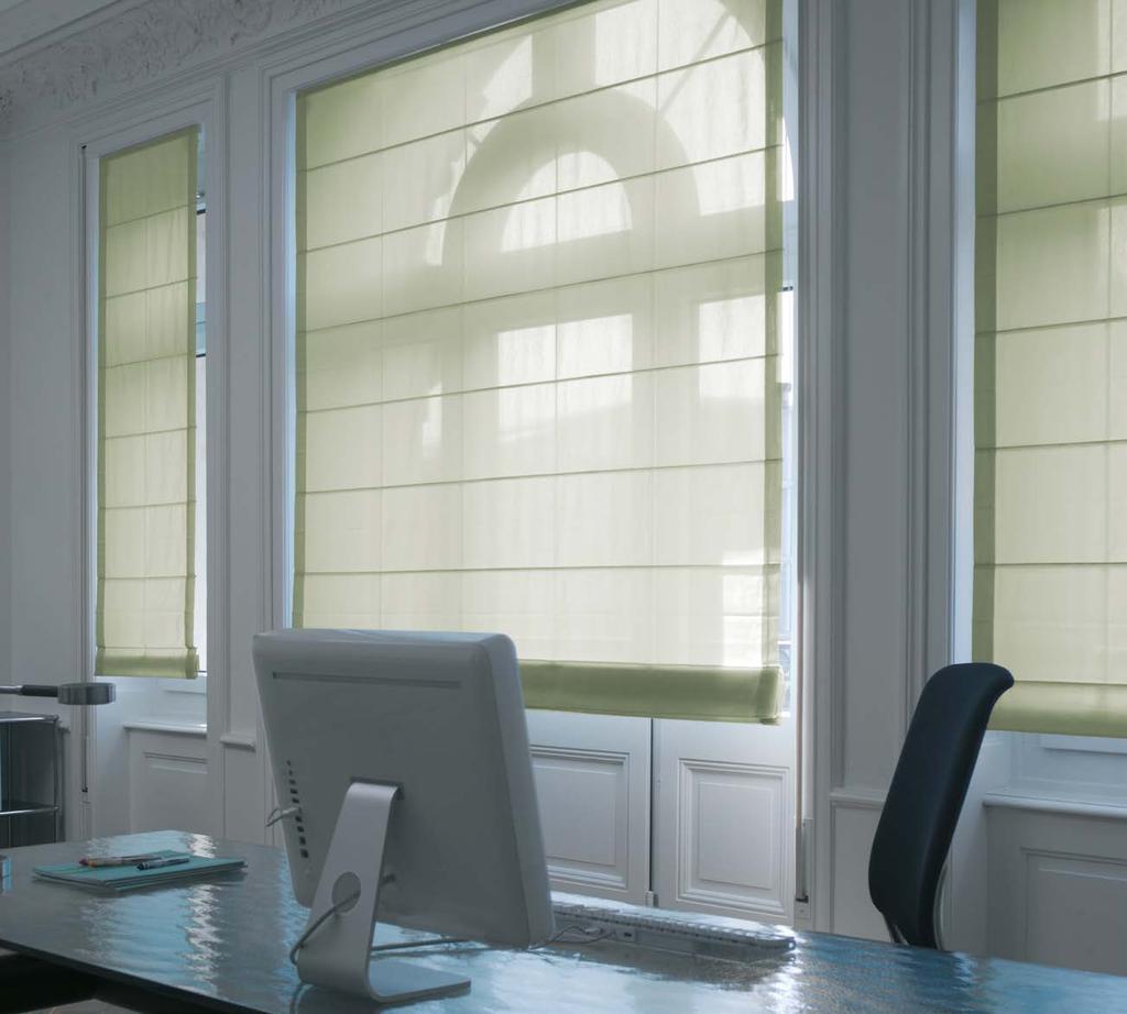 Elegance and Functionality Roman blinds are a remarkably elegant window treatment solution.