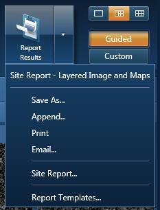 You can chose an alternate template from Report Templates.