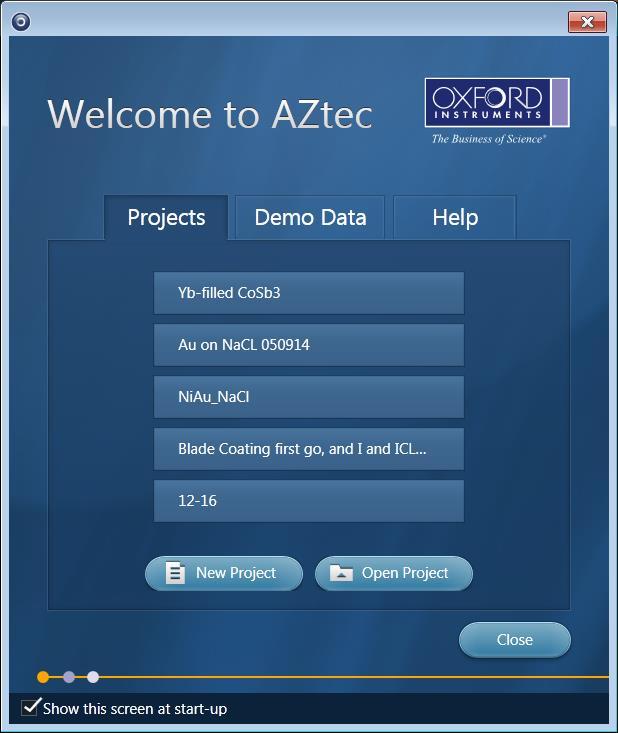 Start an Aztec Project Launch Aztec software. Create a new project or open an existing one.