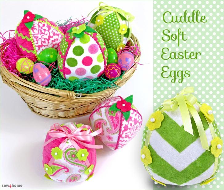 Published on Sew4Home Soft Fleece Easter Eggs: Irresistible & Unbreakable!