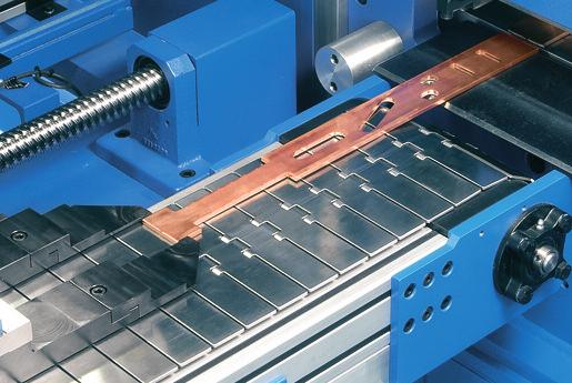 EHRT Punching Machine Standard Line - Advantages Clamping The work piece is clamped laterally by an exchangeable transport gripper.