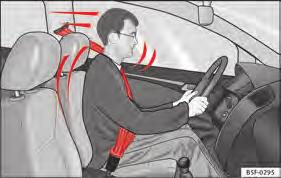 Centura de siguranță a șoferului nu este cuplată sau centura pasagerului din față nu este cuplată, dacă scaunul pasagerului din față este ocupat. Obiecte pe scaunul pasagerului din față.