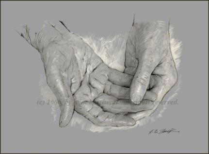 Create a drawing of your hands (or photograph