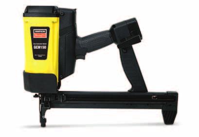 GCN0 Gas-Actuated Concrete Nailer The GCN0 gas-actuated concrete nailer is a portable fastening tool for attaching light-duty fixtures such as drywall track, furring strips, hat track and angle track