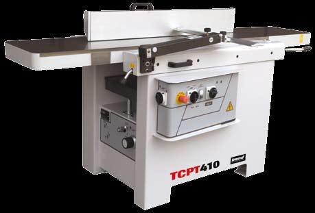 TCPT410 Combined Planer/Thicknesser The TCPT410 Combined Planer/ Thicknesser has a robust construction suitable for the modern joinery shop with cast iron surfacing and thicknessing tables.