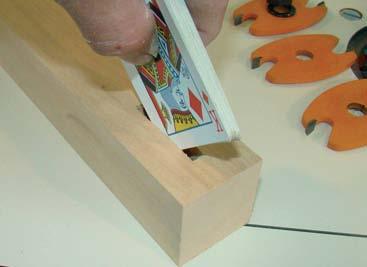 ADJUSTING THE TENON CUTTER Find the size of the