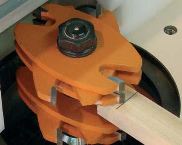 The full depth of cut of the tenon cutter is 1-1/16-in.