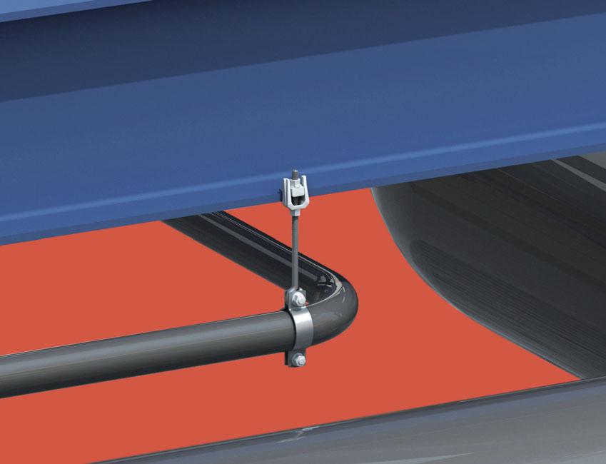 Pipe / Conduit Supports 4 Pipe / Conduit Supports Lindapter provides easy-to-install solutions for supporting building services from structural or secondary beams, including: the suspension of HVAC