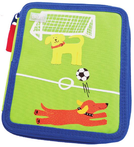 Decker Fabric Pencil Case 260-050 Soccer Dogs Single