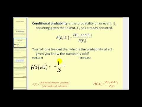 www.ck12.org Chapter 1. Applications of Probability 1.3 Conditional Probability Here you will learn about conditional probability and its connection to independence.