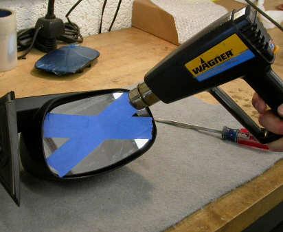 Mirror Replacement 1 2 WARNING: Safety glasses and sturdy gloves are