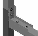 Using a level (or other means), verify that one vertical door frame tube is plumb and tighten the band clamp bolt to lock the first door frame member in place. 18.
