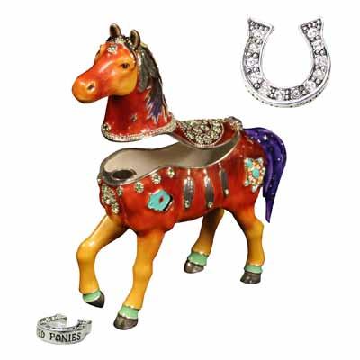 The jeweled gift boxes from The Trail of Painted Ponies are LEAD FREE