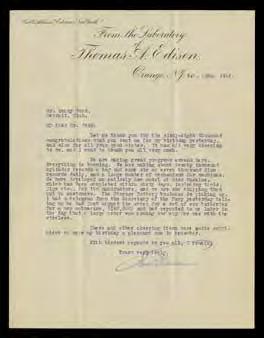 3 Letter from Thomas Edison to His Parents, October 30, 1870 Dear Father and Mother, Why dont you write to me and tell me the news.