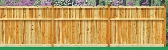 Scallop and Crown are pointed and are cut from the bottom Why choose a Northern White Cedar Fence?