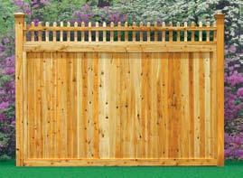 with optional 1X6 boards. personalized fence by mixing Above shown with optional 1x6 boards matching. All good neighbor Above shown with optional 1X6 and boards.