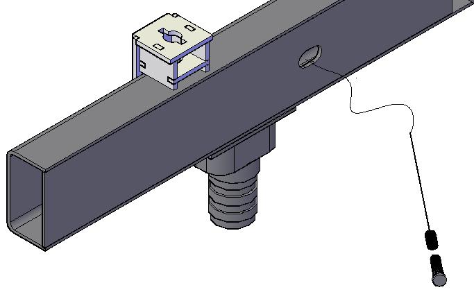 The front brackets and the forward-most bolt on the rear bracket are located in the enclosed portion of the frame and require spline frame bolts. Use only the holes indicated on Page 7. 5.