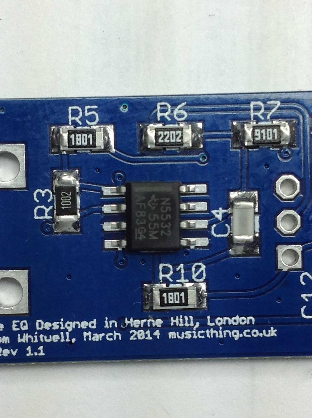 Again, before you start soldering these devices, offer one up to it's destination on the PCB.
