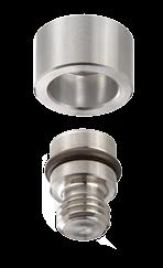 In addition to providing a large, flat surface, the compression fittings are able to compensate for eccentric loads.