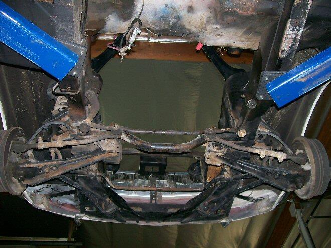 Remove all the old suspension components including the steering