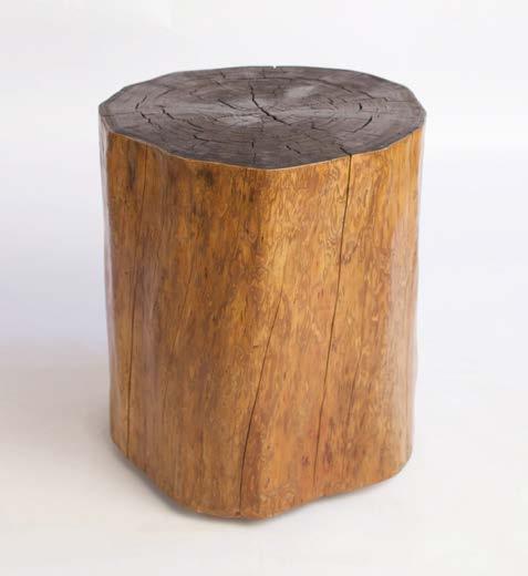 finish TWIST TABLE Sculptural solid block table WILLOW TABLE Nesting Fir round block table with two adjacent flat