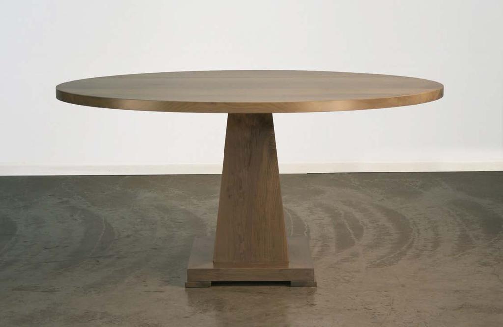 dining. entry. display BLANCHARD TABLE Round solid wood top with wood pedestal base 48 D x 29.5 H Medium 54 D x 29.5 H 60 D x 29.