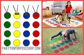 Variation Use all the coloured shapes the children made to create a very large twister game.