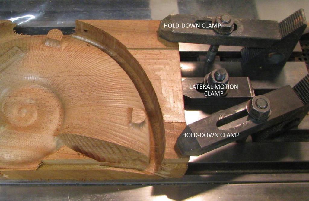 Conventional cutting can cause chipping in wood as the rotation of the cutter lifts the edge of the material away.