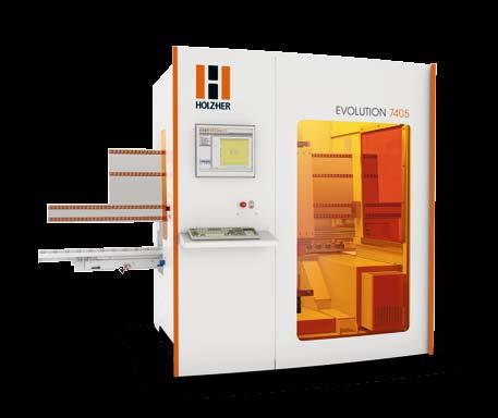 Possible material thicknesses of 8 to 70 mm make the vertical machining centers from HOLZ-HER all-round machines