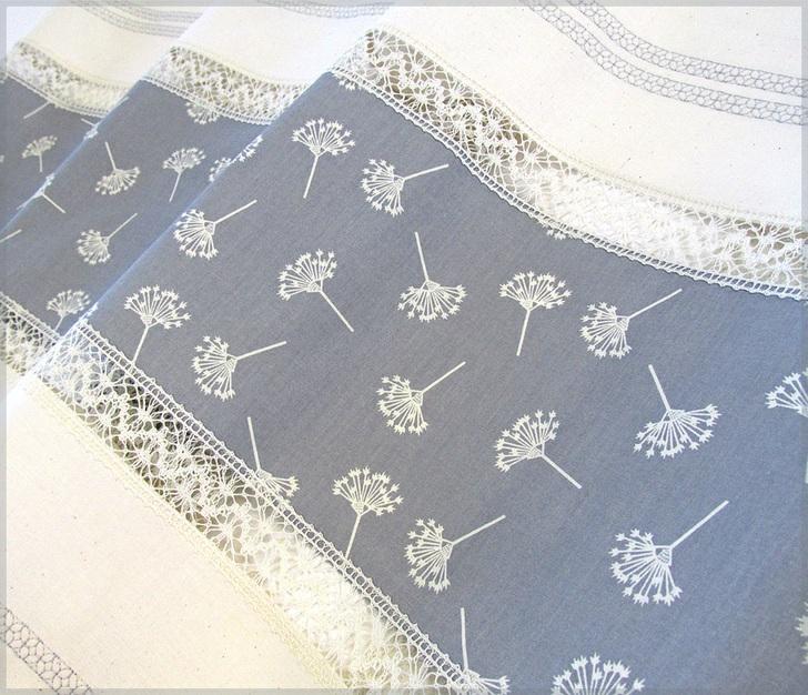 The softness of the fabric and the lace will affect the drape and gather of your valance.