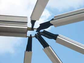 Spider bars enable easy construction Spider end mouldings allow all glazing bars fitted onto the front of the ridge to be square cut.