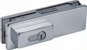 NV50 NV50 Bottom Patch lock Bottom Patch lock Zinc Diecast body, Stainless Covers 10-12mm Glass, Max