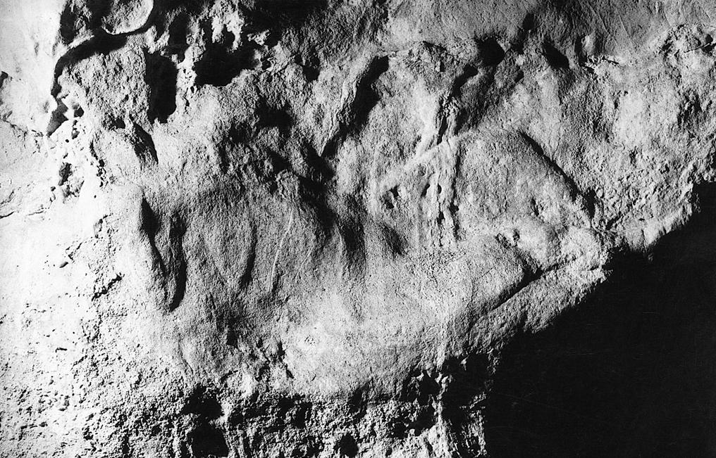 Figure 1-6 Reclining woman, rock-cut relief, La Magdelaine