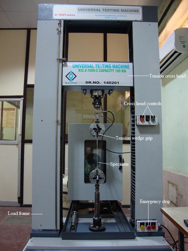 Computer Controlled 100 kn Universal Testing Machine