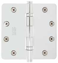 SOLID BRASS HINGES - HEAVY DUTY BALL BEARING, EXTRUDED 3 1/2 x 3 1/2, 4 x 4, 4 1/2" X 4 1/2", 5" X 5" 3 1/2 x 3 1/2 Ball Bearing Square orners 4 1/2 x 4 1/2 Ball Bearing 1/4 Radius orners Heavy Duty