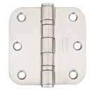135" Thick 3 1/2 x 3 1/2 with Square orners 9821332D Stainless Steel (SS) 4 x 4 with Square orners 9821432D 4 1/2 x 4 1/2 with Square orners 9821532D Hinges Per ase 24 (Pair) 24 (Pair) 24 (Pair) (Per