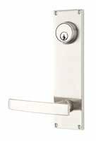 SIDEPLATE LOKSETS - DEORATIVE BRASS Modern Non-Keyed Style Knob or Lever Style Overall 7 Passage Privacy Pair 8111 8211 8011 See Page 5 for rystal & Porcelain Knob Options. Polished hrome (US26) $144.