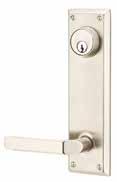 Quincy Non-Keyed Style DEORATIVE BRASS - SIDEPLATE LOKSETS Knob or Lever Style Overall 7 1/8 Passage Privacy Pair 8104 8204 8054 See Page 5 for rystal & Porcelain Knob Options.