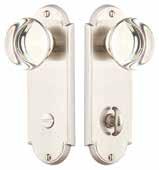 Interior 8224 8225 Knob or Lever Style See Page 5 for rystal & Porcelain Knob Options. Victoria Plates with Elan Levers $156.00 $156.00 Handing Required for Leversets.