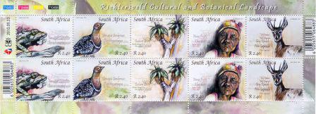 Ayres (now Wing-snapping) Cisticola made it to the first day cover! ---------- South Africa s philatelic history is the oldest of the three countries under discussion.