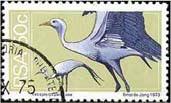 On the occasion of the five year anniversary of the Republic of South Africa a celebratory stamp was issued depicting what