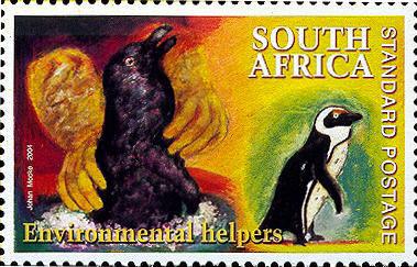 Only three years later another bird was to be seen on a South African stamp. A beautiful gesture was the recognition of the work done by volunteers.