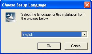 2.2 Select Installation Language Select English and click [OK] button.