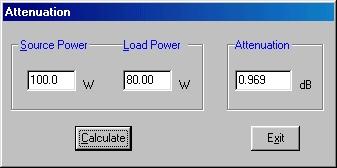 --- This tool will allow you to calculate cable attenuation in db when the power at the source and load ends of the transmission line is known.