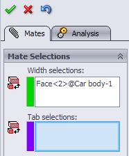 Left click The car body as shown to select it Next we must select the Tab, this is The surface or edge