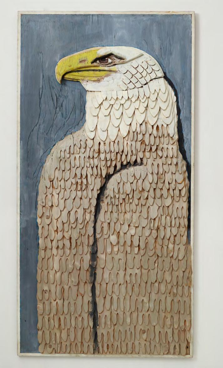 Eagle (ca. 1964), wood and painted wood.