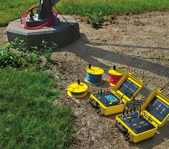 4-Point Ground Resistance Testers The 4-Point Ground Resistance Testers are ideal for both soil resistivity and Fall-of-Potential testing.