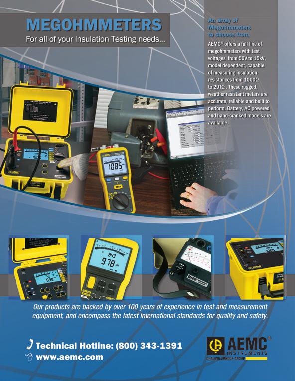 ), ground testers, insulation testers, environmental testers and many others in the portable test instrument realm. One product line that stands out is Earth/Ground Testers.