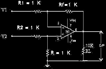 SUBTRACTOR: COMPARATOR: PROCEDURE: ADDER: 1. Connect the components/equipment as shown in the circuit diagram. 2.